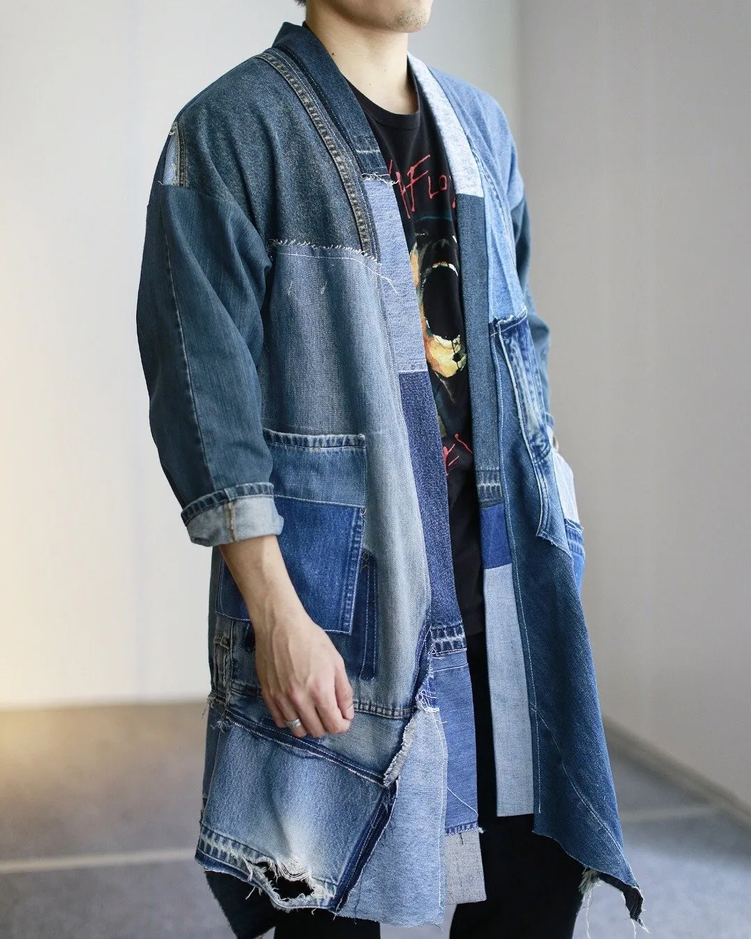 First Edition — Crazy Patchwork Denim Jacket