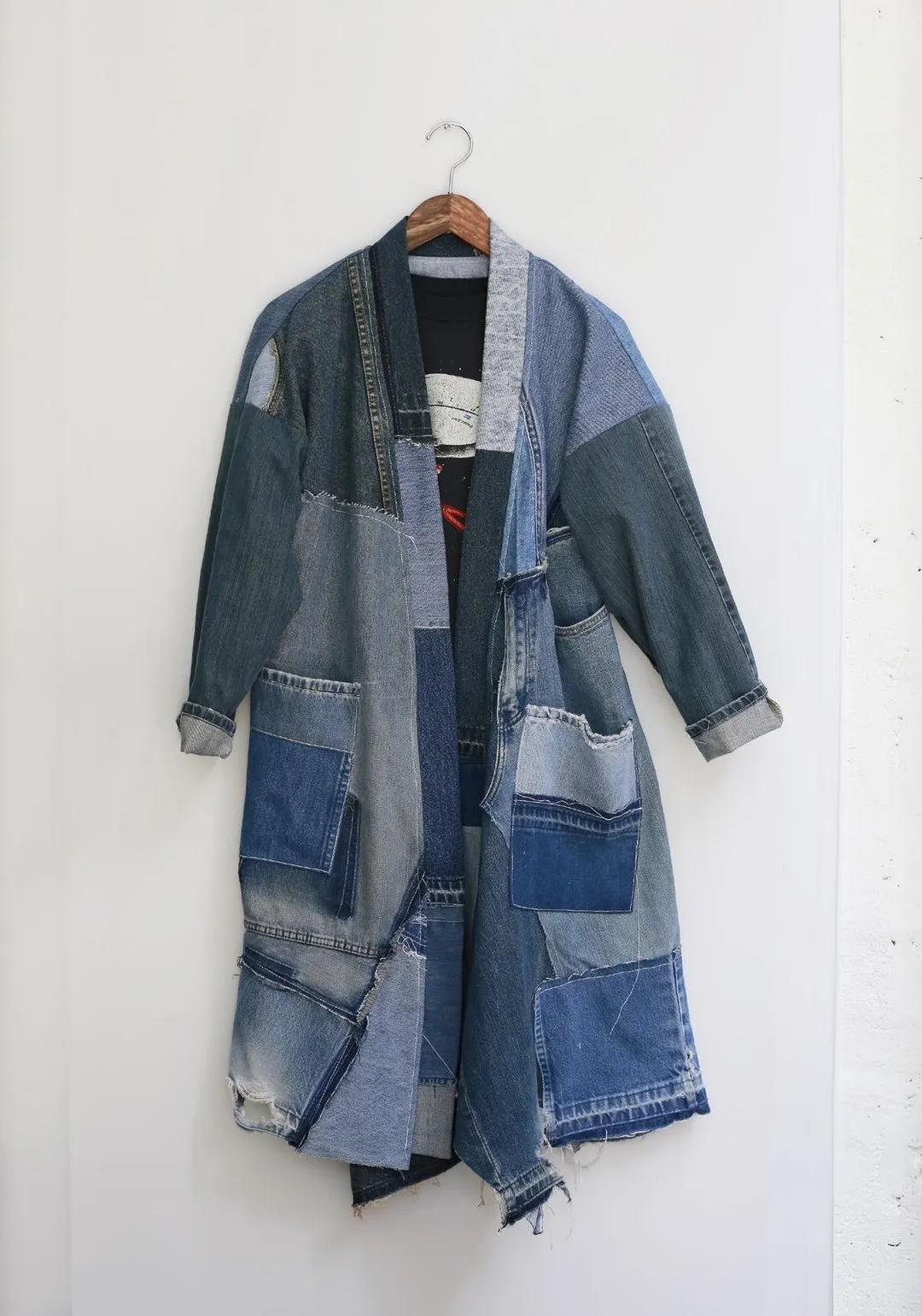 First Edition — Crazy Patchwork Denim Jacket