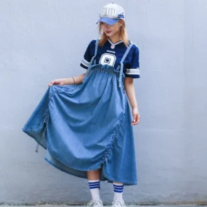 First Edition — Denim Pinafore Skirt