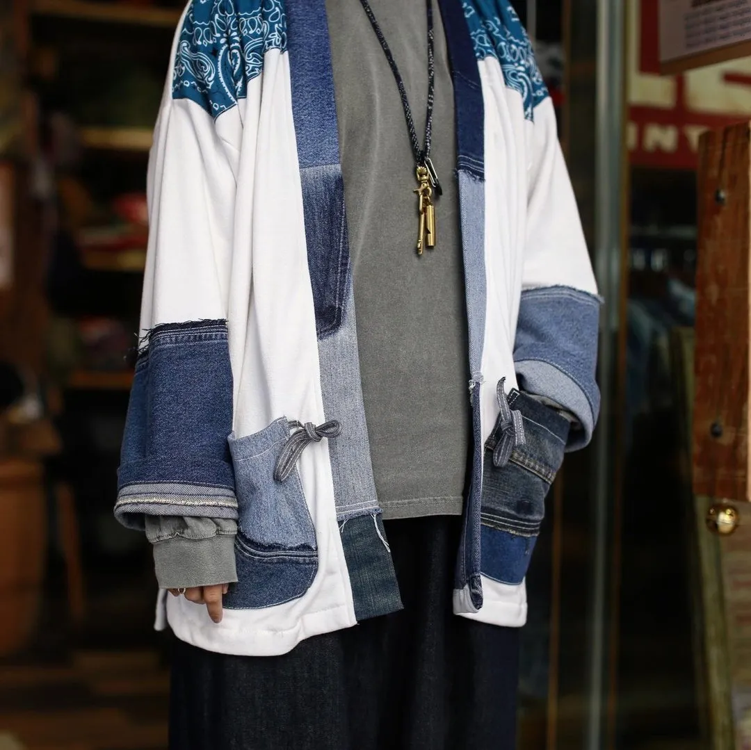 First Edition — White Paisley Kimono