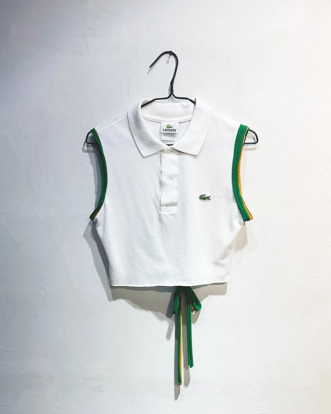 First Edition — Cropped Polo Tie-Back Vest