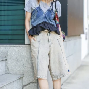 First Edition — Denim Halter Vest