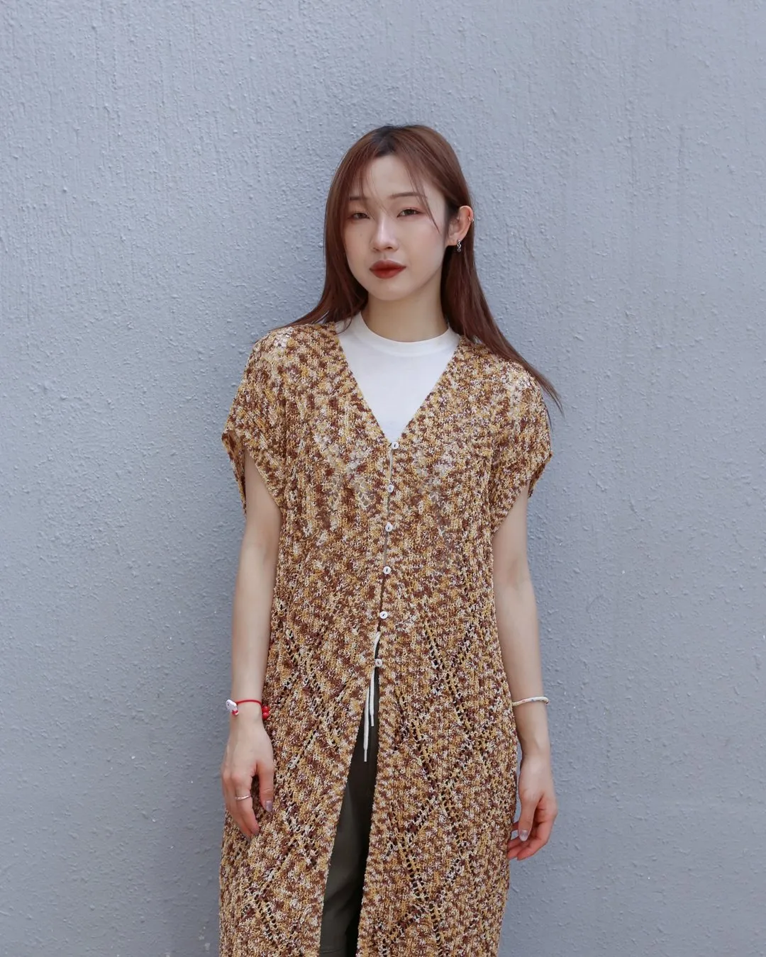 Midwest Supply — Diamond Knit Long Vest