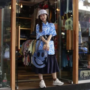 First Edition — Reworked Hawaiian Shirt Dress