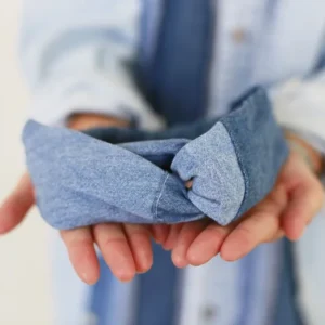 First Edition — Denim Patchwork Headband