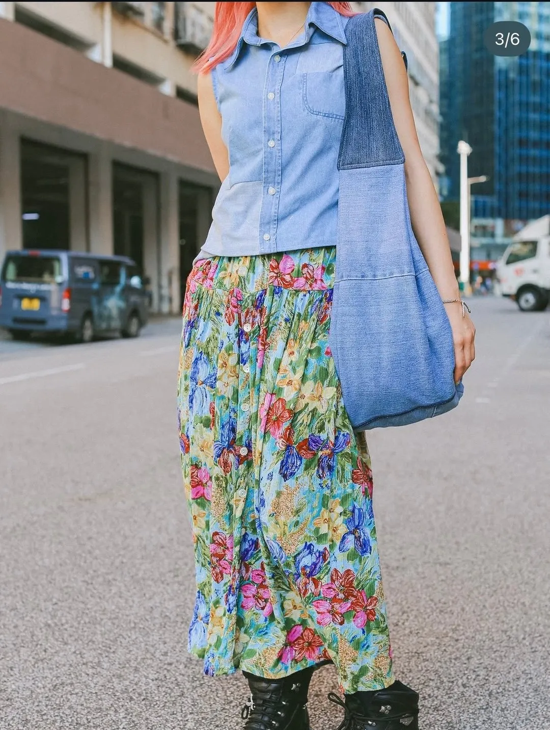 First Edition — Patchwork Denim Shirt Vest