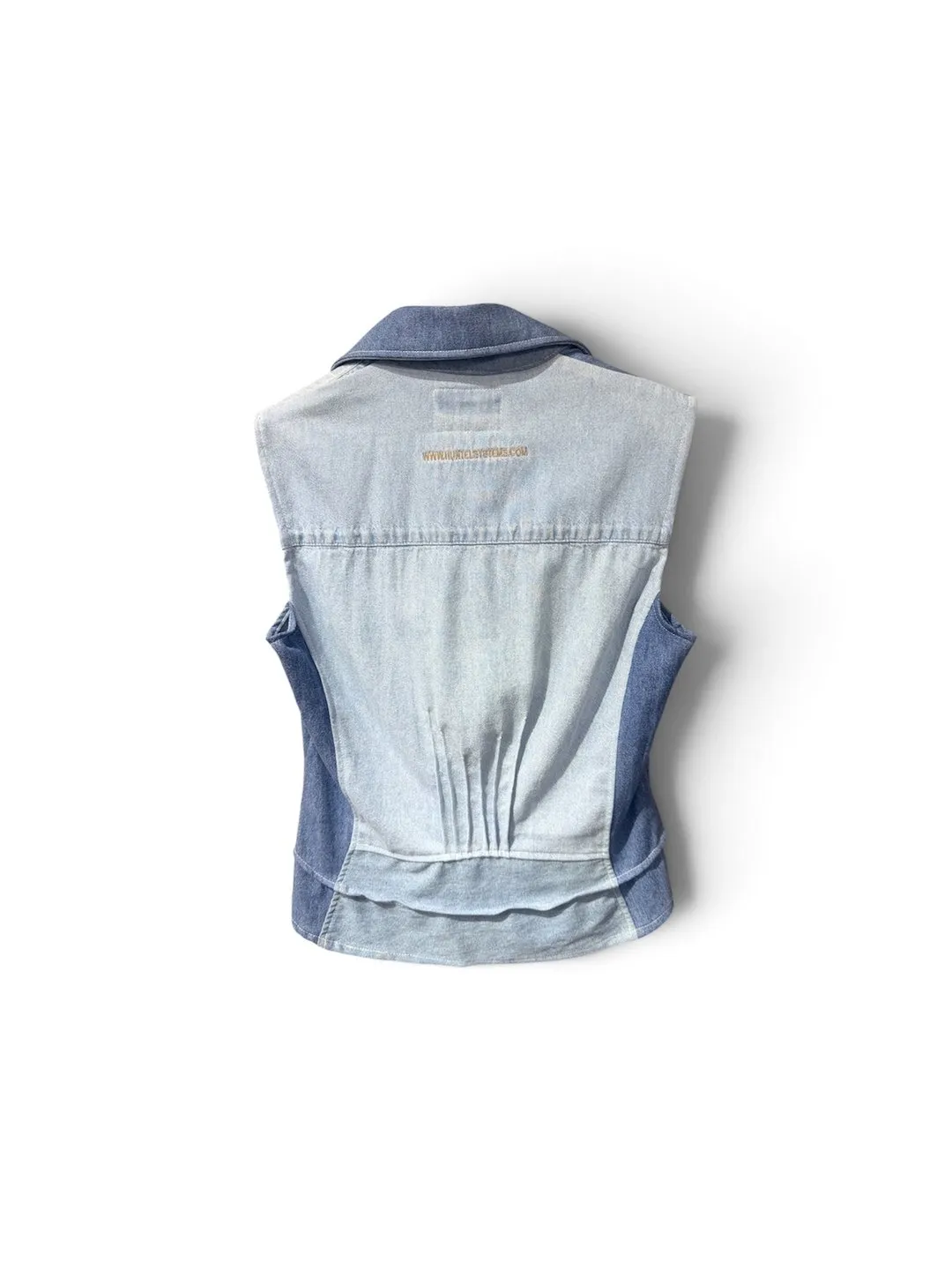 First Edition — Patchwork Denim Shirt Vest