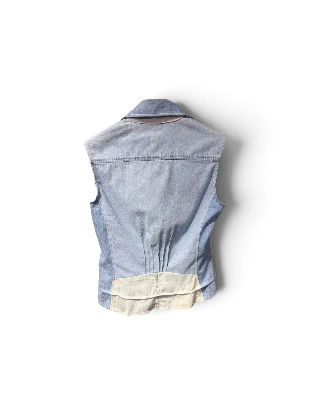 First Edition — Patchwork Denim Shirt Vest
