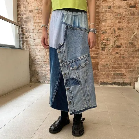 First Edition — Reworked Denim Skirt