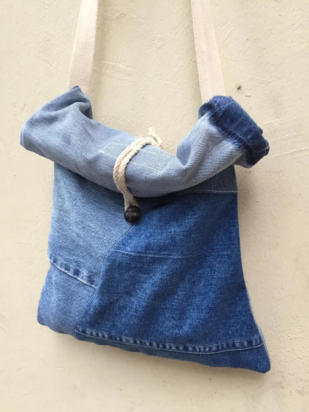First Edition — Denim Patchwork Pouch