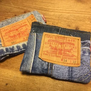 First Edition — Jeans Label Coin Bag