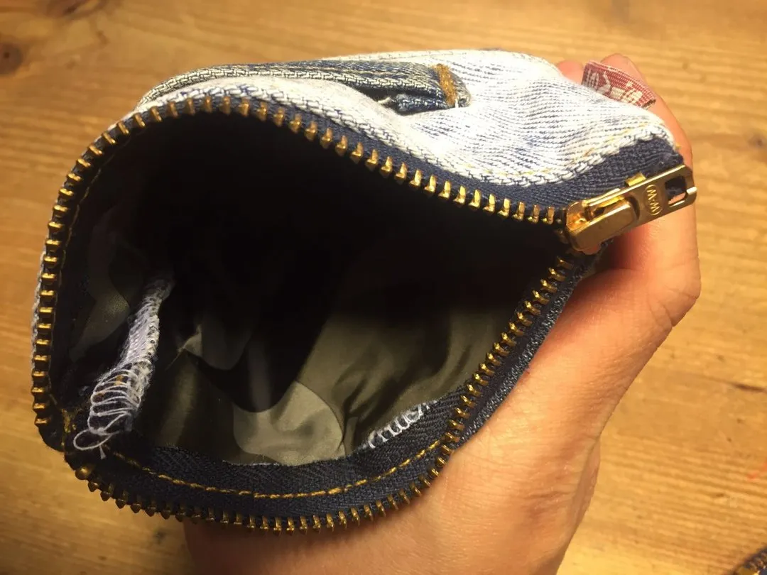 First Edition — Jeans Label Coin Bag