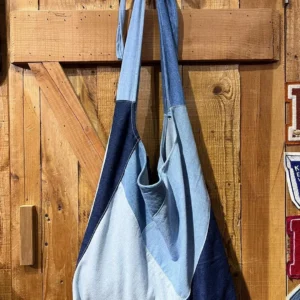 First Edition — Denim Long Crossbody Tote