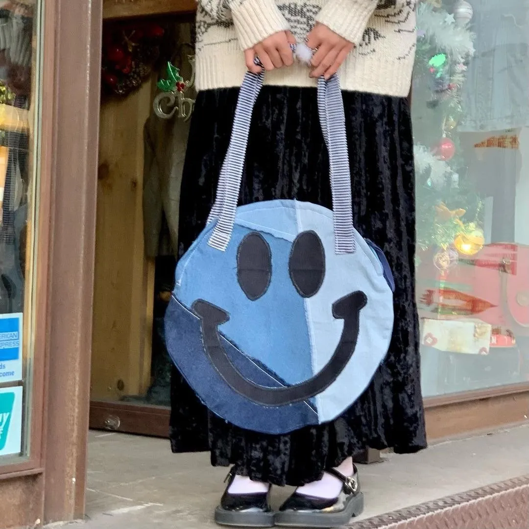 First Edition — Smiley Denim Tote