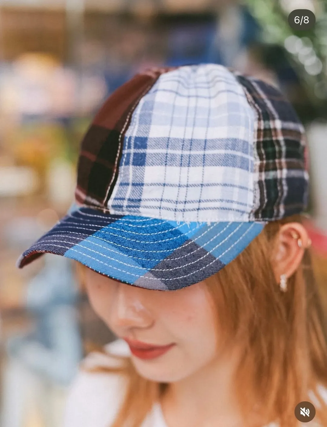 First Edition — Plaid Patchwork Baseball Cap