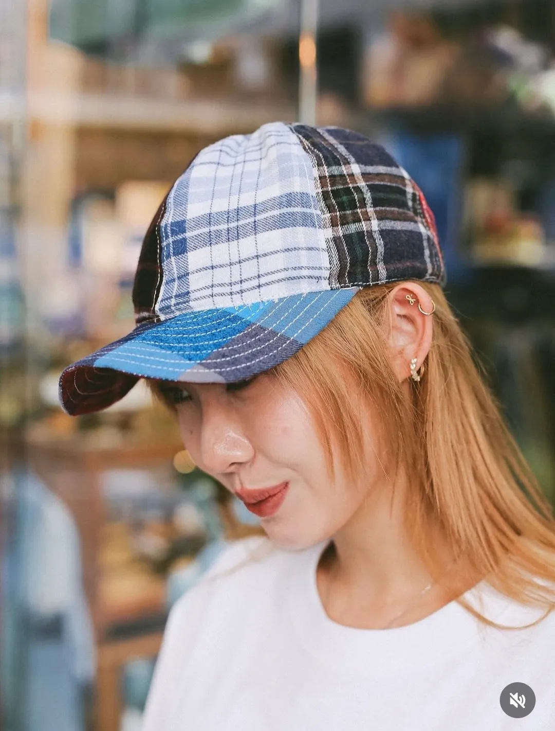 First Edition — Plaid Patchwork Baseball Cap