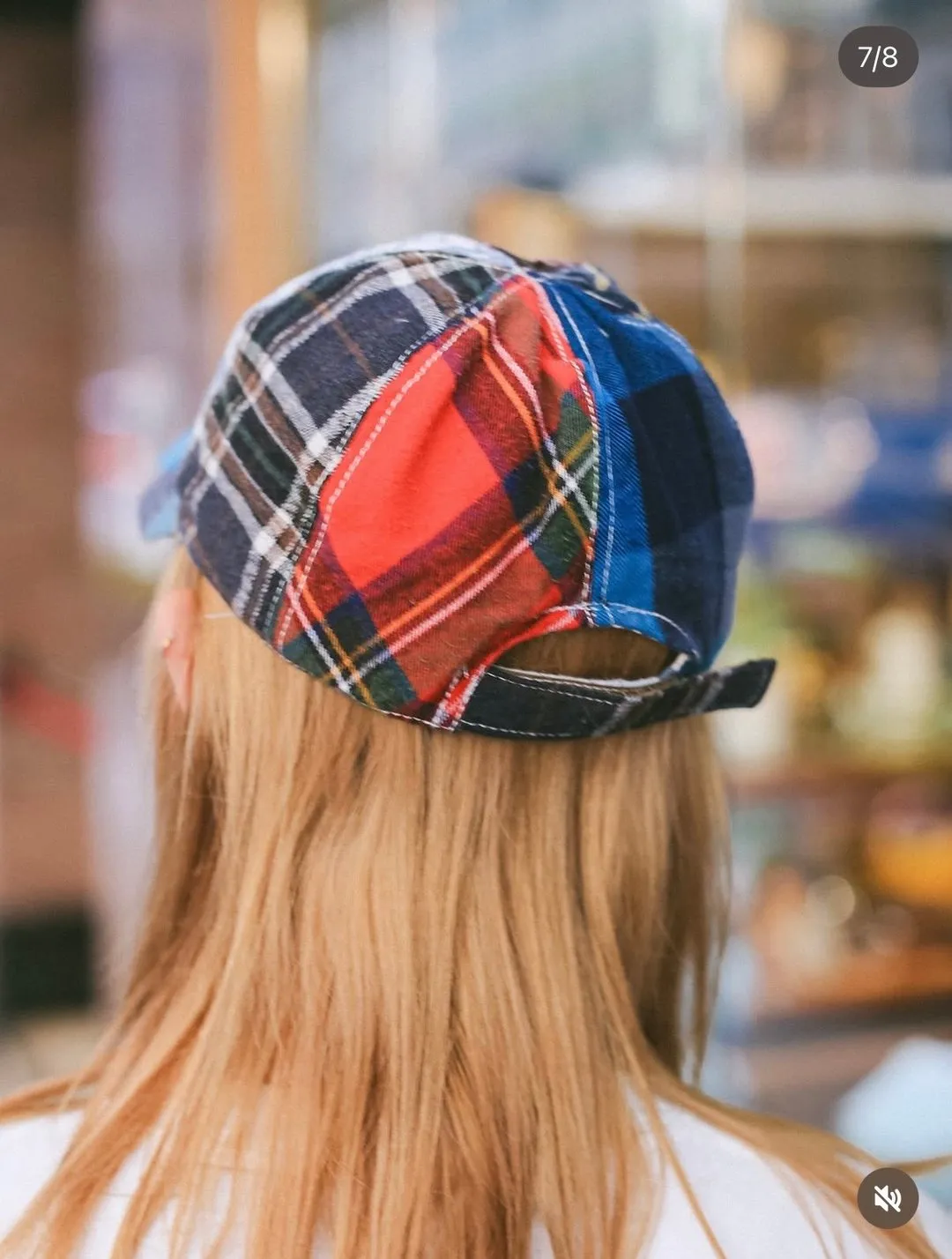 First Edition — Plaid Patchwork Baseball Cap