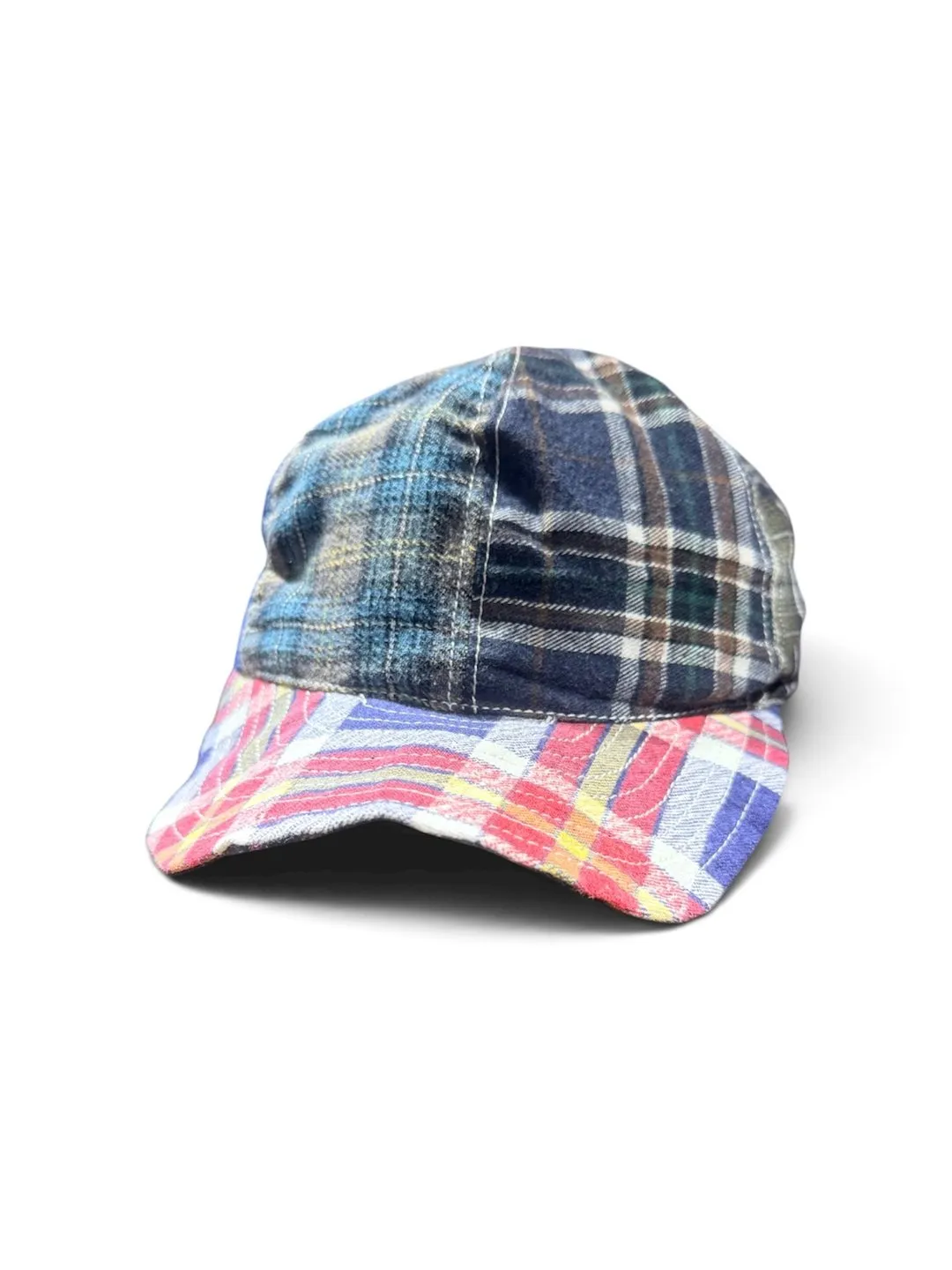 First Edition — Plaid Patchwork Baseball Cap