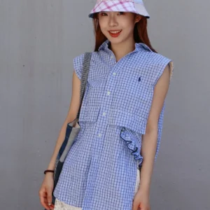 First Edition — Backless Polo Crop Vest