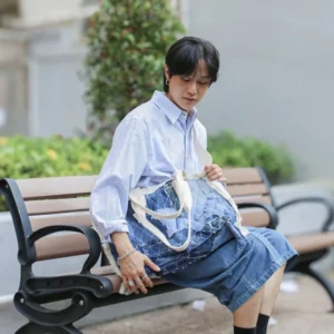 First Edition — Denim Patchwork Tote