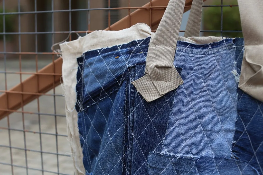 First Edition — Denim Patchwork Tote
