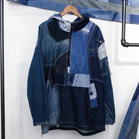 First Edition — Denim Patchwork Anorak