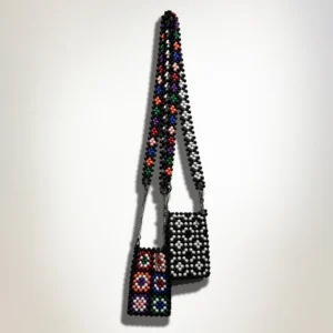 First Edition — Floral Beaded Phone Bag
