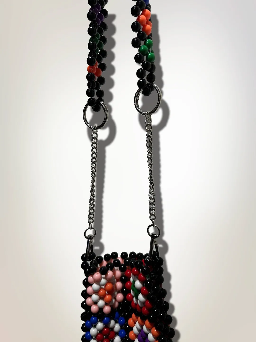 First Edition — Floral Beaded Phone Bag