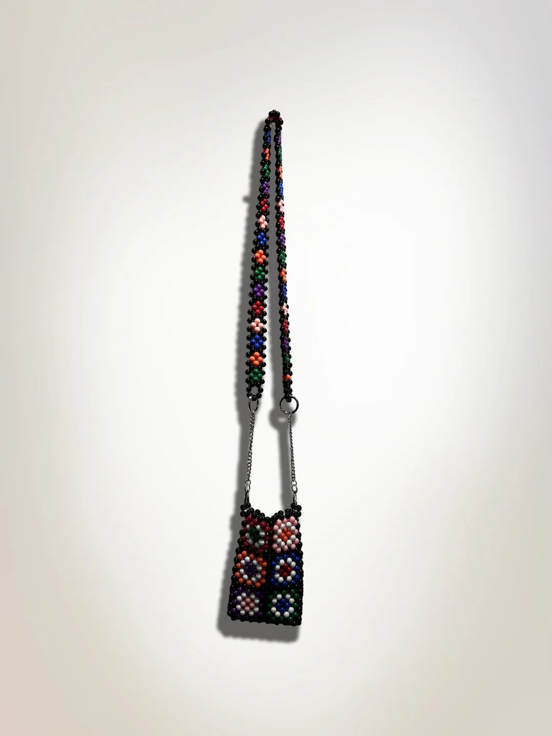 First Edition — Floral Beaded Phone Bag