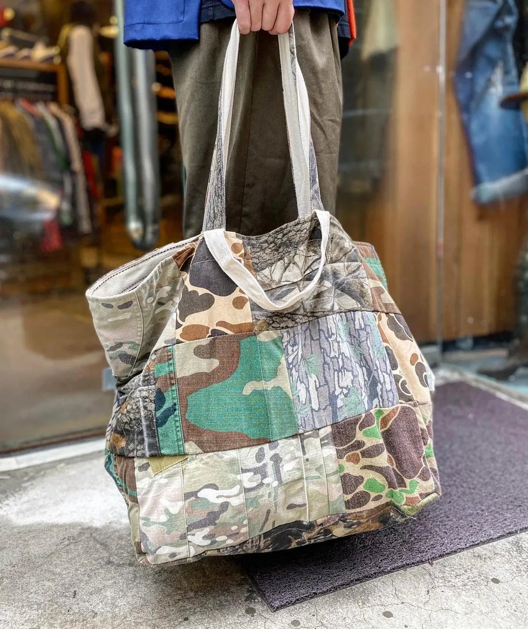 First Edition — Camouflage Patchwork Bag