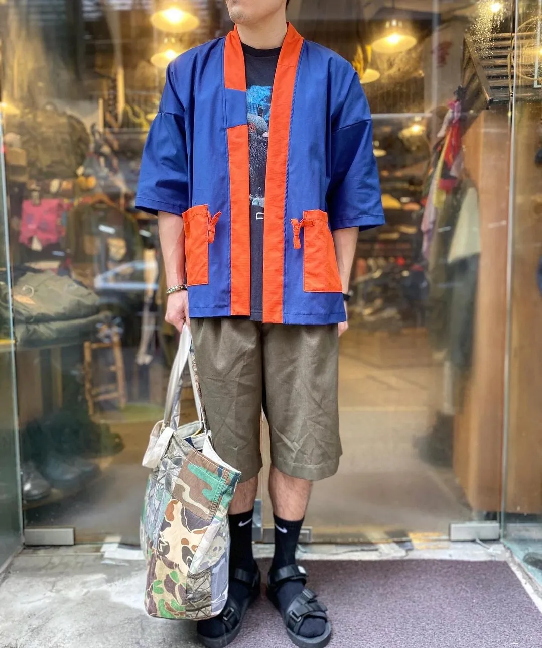 First Edition — Camouflage Patchwork Bag