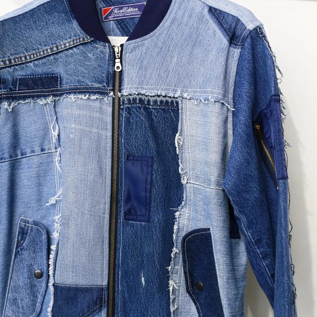 First Edition — Denim Patchwork MA-1
