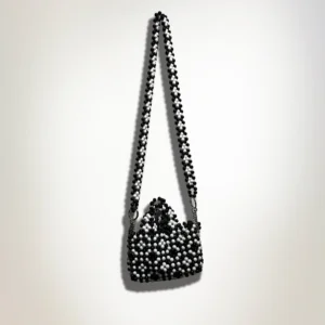 First Edition — Floral Beaded Mini Tote